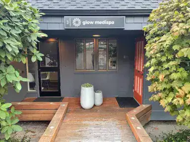 Exterior view of Glow Medispa Kirkland, a modern and professional medispa clinic