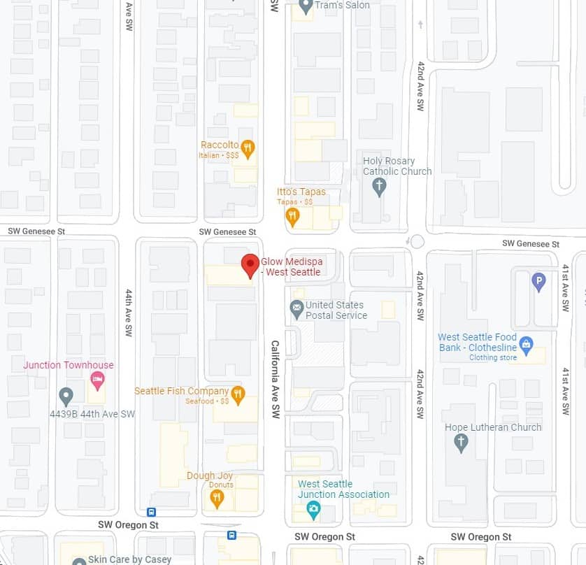 Glow Medispa West Seattle map